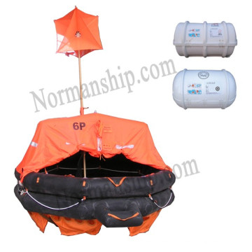 Solas 6 Personas lanzando Liferaft inflable Tipo A con precio barato CCS/EC/GL/ZY